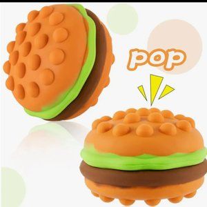 Pop Stress Ball Squishy Toy Hamburger Stocking Stuffers Kids Toys